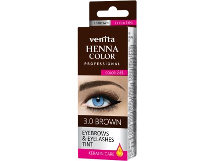 henna barva na oboci a rasy gel hneda