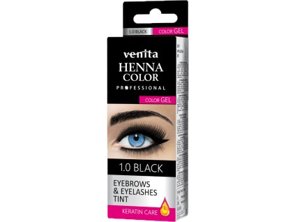 henna barva na oboci a rasy gel cerna