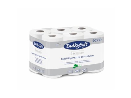 Toaletní papír  malá role BulkySoft 12 x 19m, 2 vrst čistá celulóza