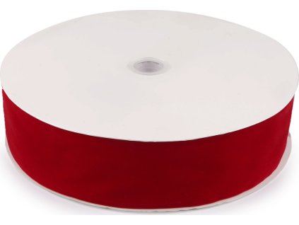 Sametová stuha šíře 50 mm (Balení 1 m, Varianta 1 červená)