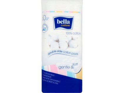 bella kosmeticke tampony ctverecky 100 bavlna 50 ks