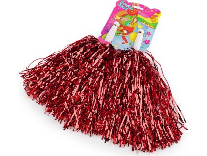 Pompon pro roztleskávačky 2 ks (Varianta 1 stříbrná, Balení 1 sada)