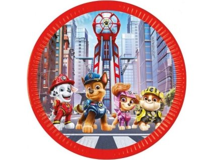 0028041 papirove talire tlapkova patrola ve filmu 23 cm 8 ks 600