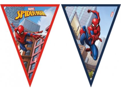 0018081 vlajeckova girlanda spiderman crime fighter 230 cm 600