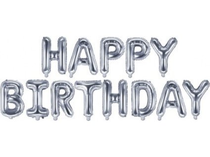 0019535 foliovy napis happy birthday ve stribrne barve 340 x 35 cm 600