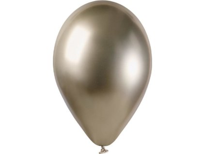 0025002 latexovy balonek chrome champagne 33 cm 600