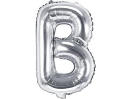 0009575 foliove pismeno b stribrne 35 cm 600