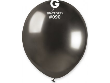 0014907 balonky gemar chrom vesmirne sede 13 cm 100 ks 600