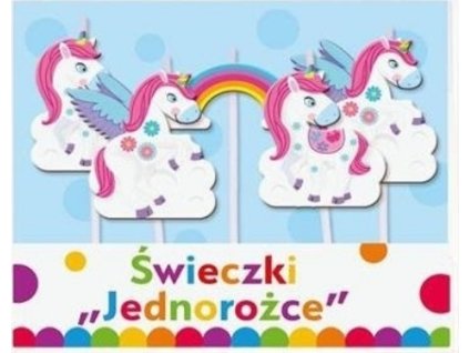 0007336 dortove svicky duhovy jednorozec 5 ks 600