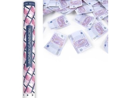 0025030 vystrelovaci konfety eurobankovky 60 cm 600