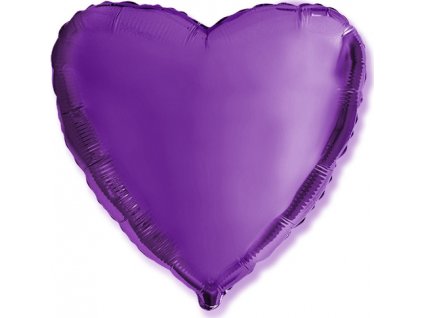 0015219 foliovy balonek srdce fialove 45 cm nebaleny 600