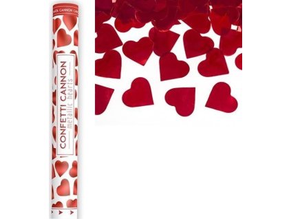 0025028 vystrelovaci konfety cervena srdce 60 cm 600