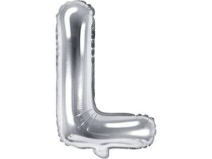 0009595 foliove pismeno l stribrne 35 cm 600