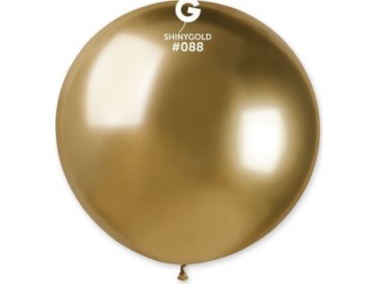 0020788 obri nafukovaci balon chromovy zlaty 80 cm 600