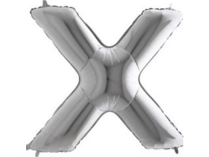 0002652 foliove pismeno x stribrne 102 cm 600