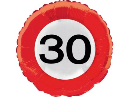 0032940 foliovy balonek dopravni znacka 30 46 cm 600