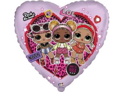 0032634 foliovy balonek lol rock srdce 46 cm 600
