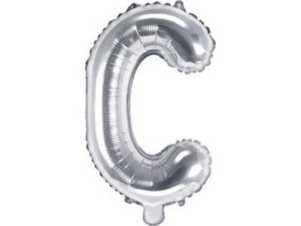 0009577 foliove pismeno c stribrne 35 cm 600