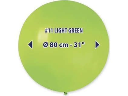 0001629 obri nafukovaci balon svetle zelena 600