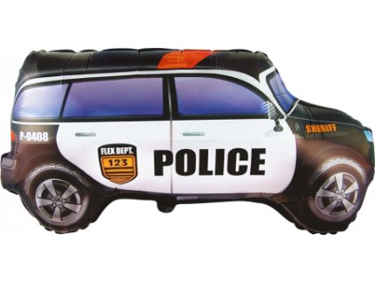 0017344 foliovy balonek policejni auto sheriff 60 cm 600