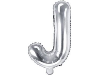 0009591 foliove pismeno j stribrne 35 cm 600