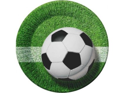 0025663 eko papirove talire fotbalove hriste 18 cm 6 ks 600