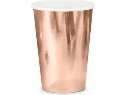 0016085 papirove kelimky metalicke rose gold 6 ks 600