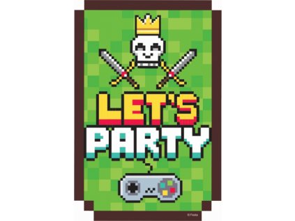 0015202 party pozvanky game on 6 ks 600