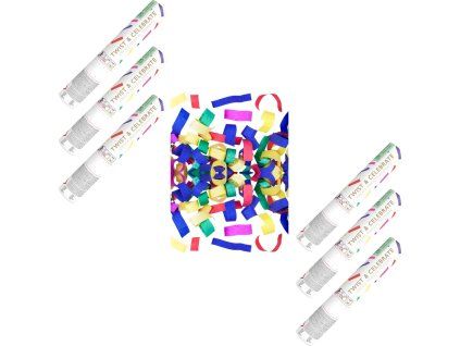 Konfety 20cm BAREVNÝ papír - mix barev - 6 ks
