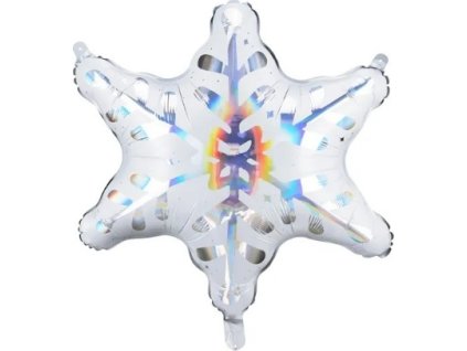 0020655 foliovy balonek snehova vlocka holograficka 64x66 cm 600