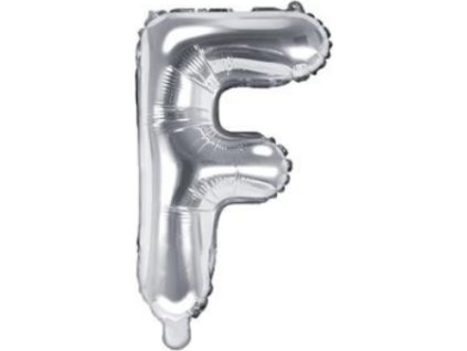 0009583 foliove pismeno f stribrne 35 cm 600