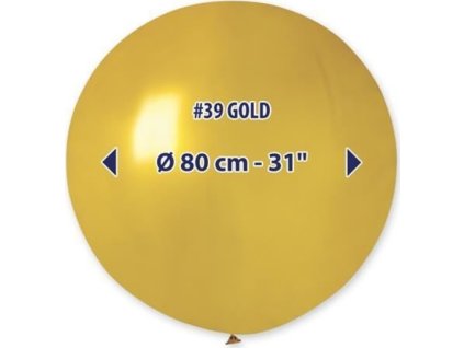 0001673 obri nafukovaci balon zlata 1 ks 600