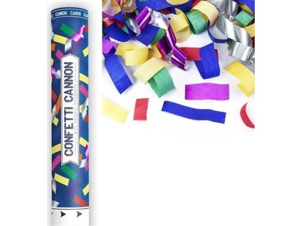 0025031 vystrelovaci konfety mix metalicke a papirove 40 cm 600