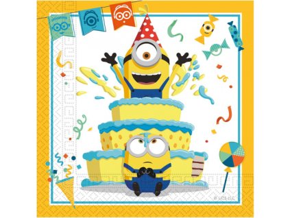 0018634 papirove ubrousky mimoni dort 20 ks 600