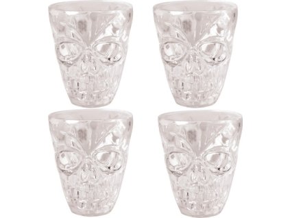 0026641 plastovy panak halloween lebka 4 ks 600