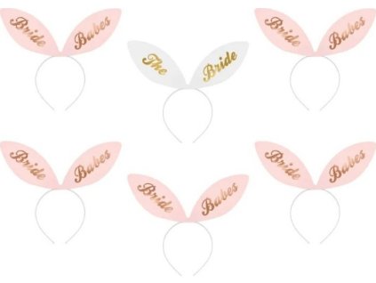 0021581 celenka kralici usi pro nevestu a druzicky 6 ks 600