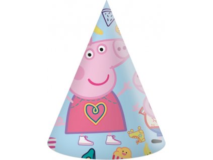 0015544 papirove party cepicky prasatko peppa 6 ks 600