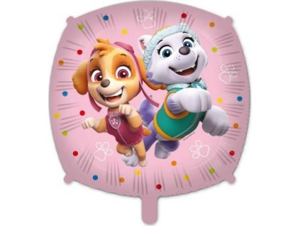 0025313 foliovy balonek tlapkova patrola sky a everest ctverec 45 cm procos 600