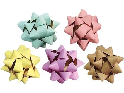 Rozetka kraft matná - mix - 1,5 x 7 cm - 1 ks