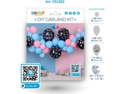 0021754 balonkova girlanda odhaleni pohlavi miminka 2m 600