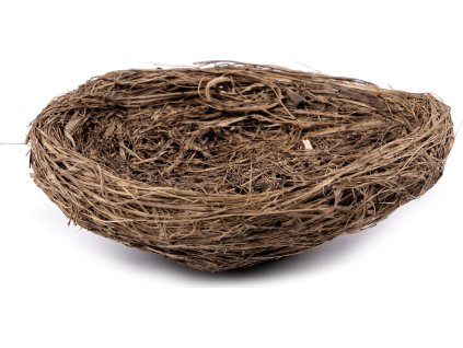 Proutěné hnízdo Ø15 cm (Balení 1 ks, Varianta přírodní stř.)