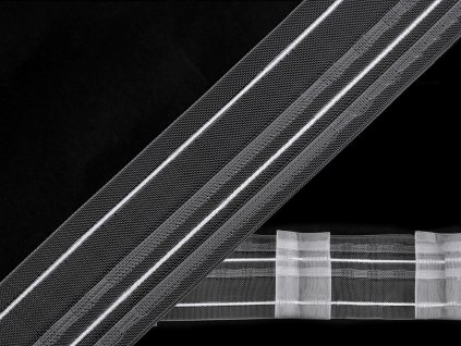 Záclonovka 2 skladová šíře 50 mm (Varianta transparent, Balení 50 m)