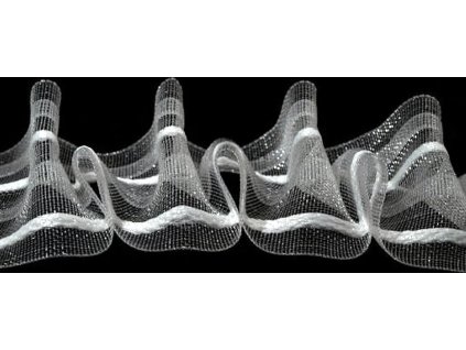 Záclonovka šíře 50 mm žabkové řasení (Varianta transparent, Balení 50 m)