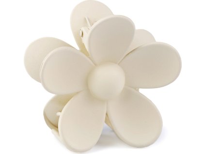 Skřipec do vlasů květ (Balení 1 ks, Varianta 1 krémově bílá)