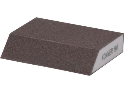 Huba KONNER G180, brúsna špongia, 125x90x65x25 mm, skosená