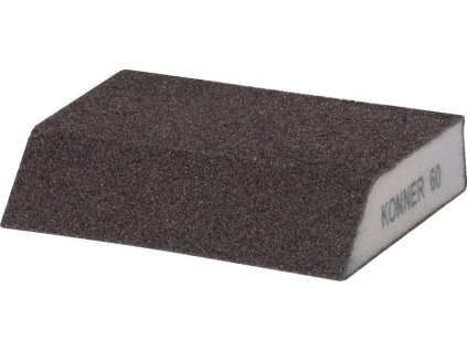 Huba KONNER G60, brúsna špongia, 125x90x65x25 mm, skosená