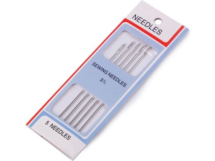 Jehly šicí a látací dlouhé (Varianta nikl, Balení 1 karta)