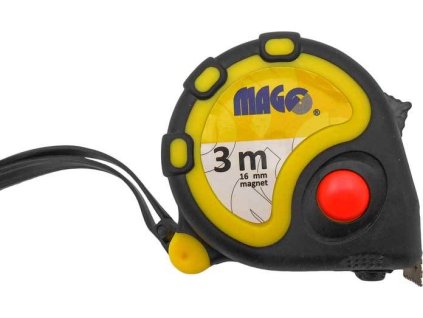 Svinovací metr 3m x 16mm (guma/plast, magnet)