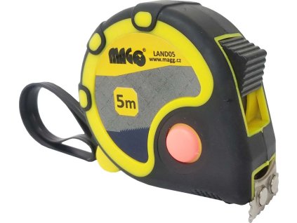 Svinovací metr 5m x 19mm (guma/plast, magnet)