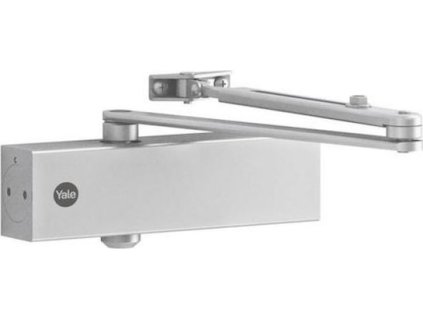 Zavírač dveří Yale DC5500 EN 2/3/4/5, s řemínkem, stříbrný